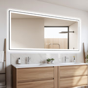 84x32 Inch Frameless LED Bathroom Mirror,Smart Mirror