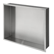 Stainless Steel Shower Niche with Brushed Nickel Finish, 19' x 15', Durable and Rust-Resistant