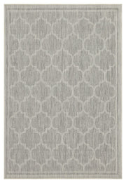 Sunshine GC_HAR2006 Silver 5 ft. 3 in. x 7 ft. 3 in. Indoor/Outdoor Area Rug