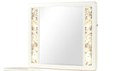 La Pierre Modern Style Mirror Made with Wood and Gold LED edges in Beige (INCLUDES MIRROR ONLY)      same asG150108845  (NJ inventory)
