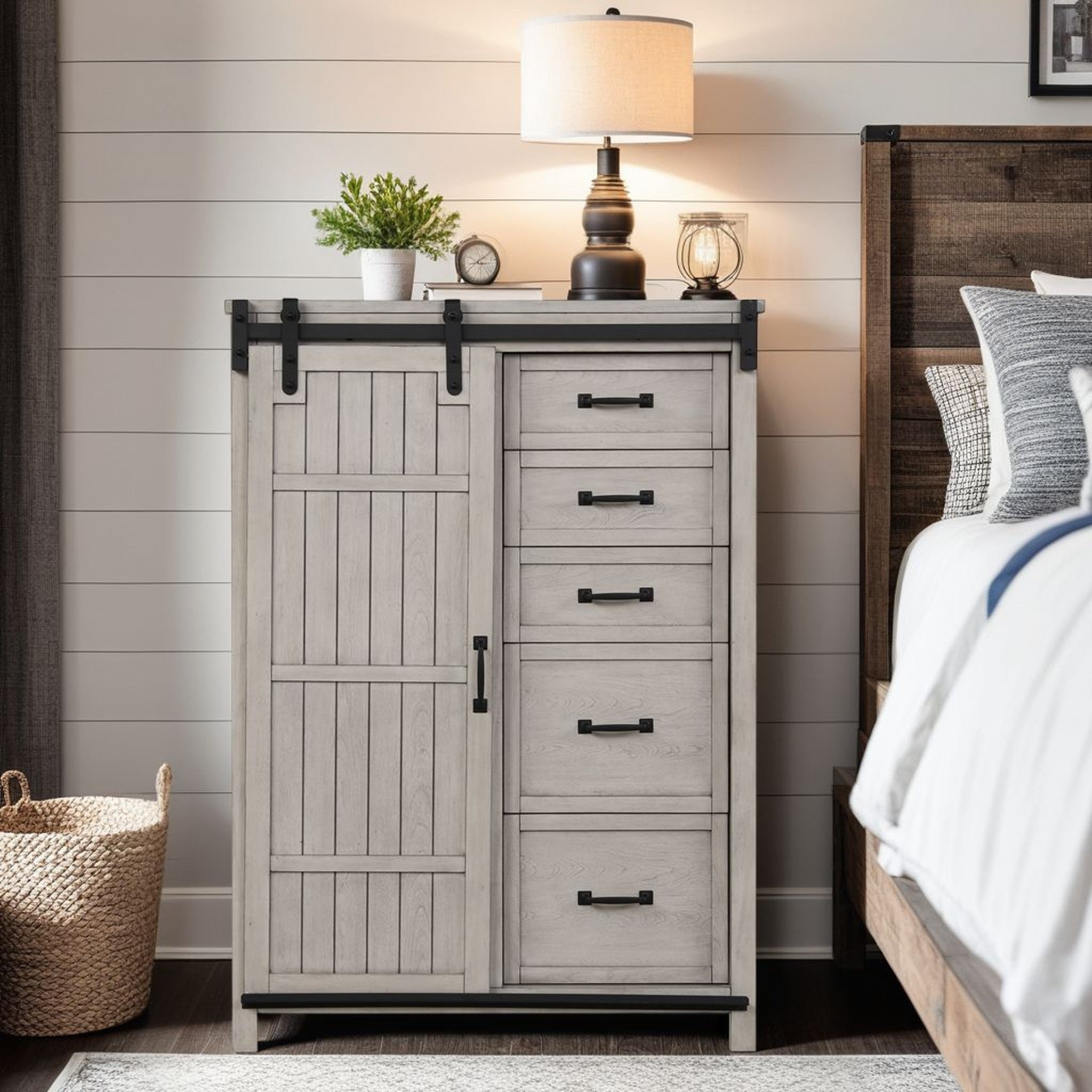 Wardrobe Chest, Mountain Mist Finish