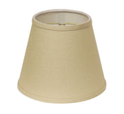 Slant Empire Hardback Lampshade with Bulb Clip, Beige