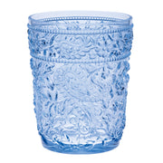 Paisley Acrylic Glasses Drinking Set of 4, BPA Free, Blue, 13oz