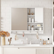36 Inch Wall Mounted Medicine Cabinet, Bathroom Storage Cabinet with Mirror Door and Adjustabl Shelf, Mirror Cabinet for Bathroom