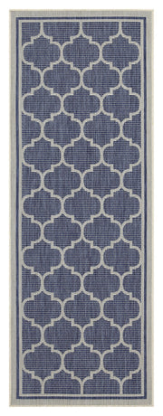 Sunshine GC_HAR2004 Blue 2 ft. 7 in. x 7 ft. 3 in. Indoor/Outdoor Area Rug