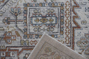 Eden Blue, Ivory and Beige Viscose Area Rug