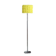 63'In Yellow Roses In Bloom Acrylic/Metal Floor Lamp