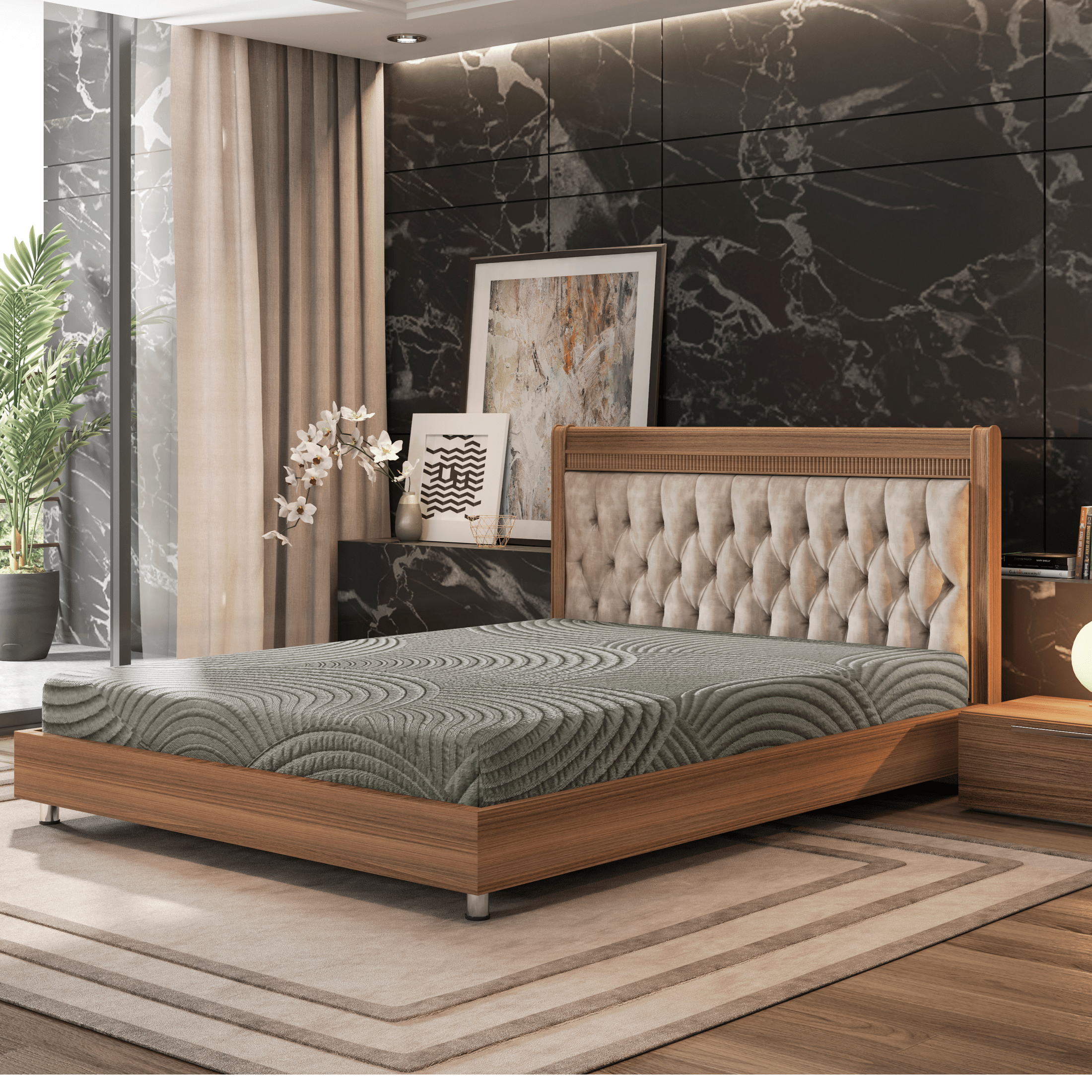 Gel Max 8 Inch California King Firm Mattress