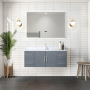 Dark Grey Bath Vanity 48 in. W x 22 in. D