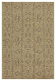 Earth GC_NTL1002 Jute/Mocha 5 ft. 3 in. x 7 ft. 3 in. Indoor/Outdoor Area Rug