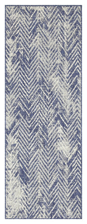 Sunshine GC_HAR2010 Blue 2 ft. 7 in. x 7 ft. 3 in. Indoor/Outdoor Area Rug
