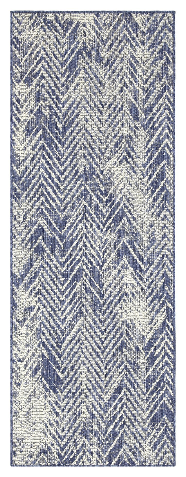 Sunshine GC_HAR2010 Blue 2 ft. 7 in. x 7 ft. 3 in. Indoor/Outdoor Area Rug