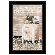 'Fresh Laundry' by Lori Deiter, Ready to Hang Framed Print, Black Frame