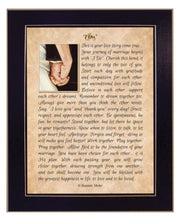 'I DO' by Artisan Bonnie Mohr , Ready to Hang Framed Print, Black Frame