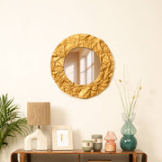 Titan Wall Mirror – 24' Round, Modern & Stylish Home Décor Accent