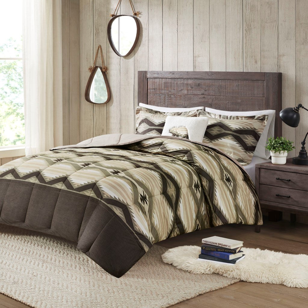 King Down Alternative Comforter Set with Throw Pillow