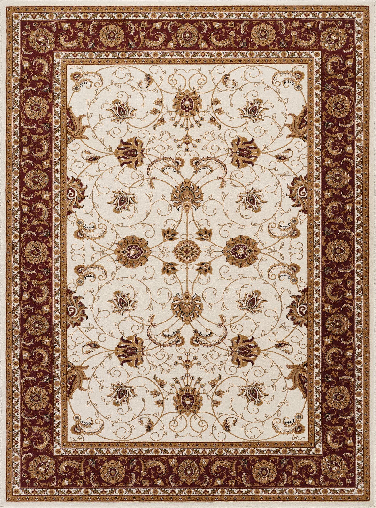Manchester GC_HER5002 Ivory 5 ft. 3 in. x 7 ft. 3 in. Area Rug