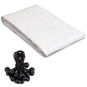 Multi-functional Waterproof and UV-Protected Outdoor Metal Chicken Coop Cover with 22 Free Bungee Balls