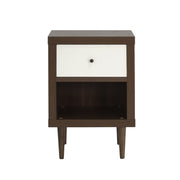 Nystrom Faux Wood Single Drawer Nightstand