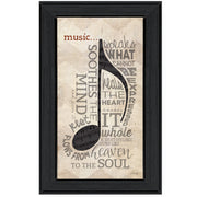 'Music' By Marla Rae, Ready to Hang Framed Print, Black Frame