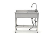 Stainless Steel Utility Sink, Freestanding Sink 2