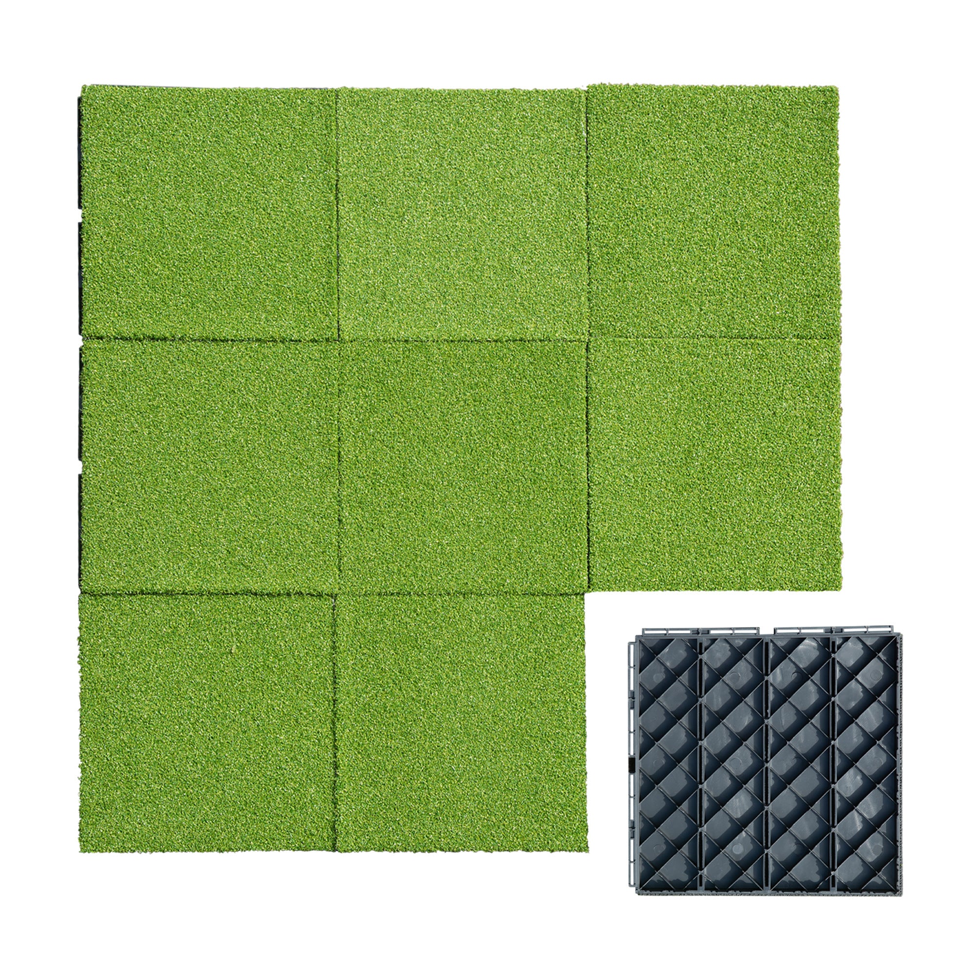 Grass Plastic Deck Tiles
