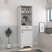 St. Clair Linen Cabinet, Two Interior  Shelves, Two Open Shelves