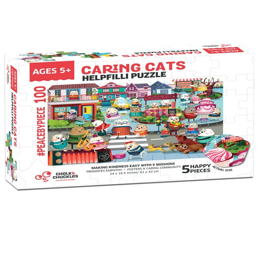 Caring Cats 100 Piece Jigsaw Puzzle Play & Learn