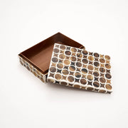 Handcrafted MDF & Resin Brown Decorative Box-10X7X3'