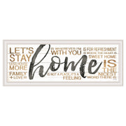 'Home' by Marla Rae, Ready to Hang Framed print, White Frame