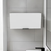 Elsah Pull-Up Door Wall Cabinet, Compact Kitchen, Garage or Bathroom Storage Unit, White