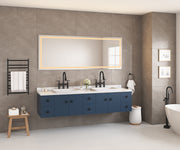 84 x 30 Inch LED Bathroom Mirror with Front and Backlight, Wall Mounted Vanity Mirror, Anti-Fog, Memory, 3 Colors, Stepless Dimmable