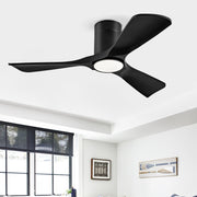 Hot sales Ceiling Fan with Lights 42 Inch Flush Mount Ceiling Fan with Remote Control, ABS Blades Modern Outdoor Ceiling Fans for Bedroom/Farmhouse/Patio/Indoor, Quiet DC Motor