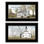 'Amazing Grace Collection' 2-Piece Vignette By Billy Jacobs, Black Frame