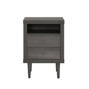 Nystrom Mid Century Modern 2 Drawer Nightstand