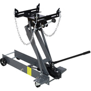 Hydraulic Transmission Service Jack 1 Ton Capacity Light Gray Steel Low Profile Design