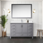 Dark Grey Bath Vanity 48 in. W x 22 in. D, with Cultured Marble Top