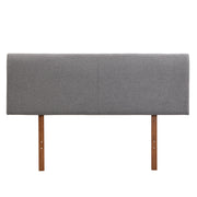 Grey Curved Adjustable Headboard King