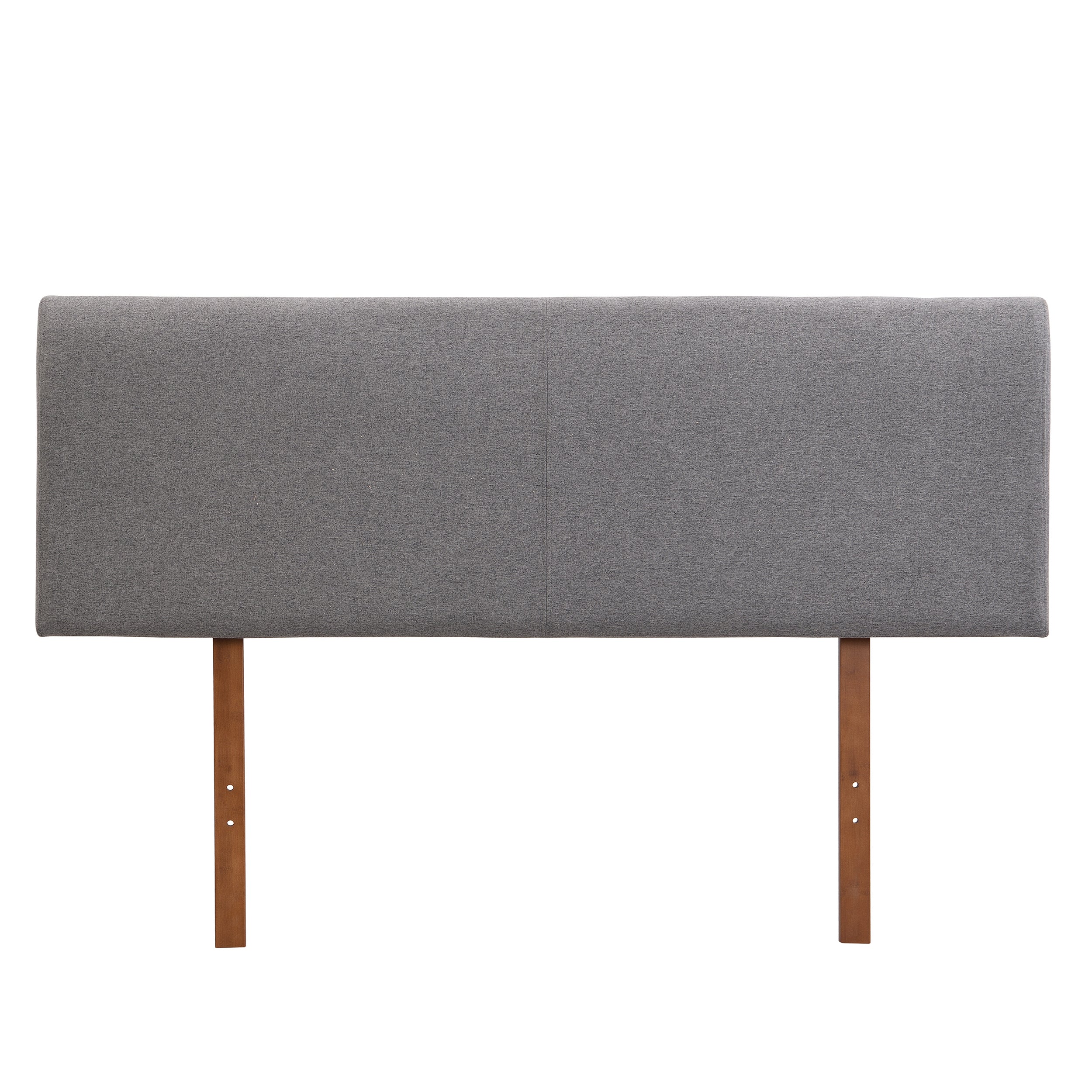 Grey Curved Adjustable Headboard King