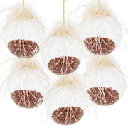 D3.9' Christmas Ball Ornaments, Glass Decorative Hanging Ball Christmas Tree Ornaments for Holiday Party Decorations, Set of 6