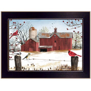 'Winter Friends' by Billy Jacobs, Ready to Hang Framed Print, Black Frame
