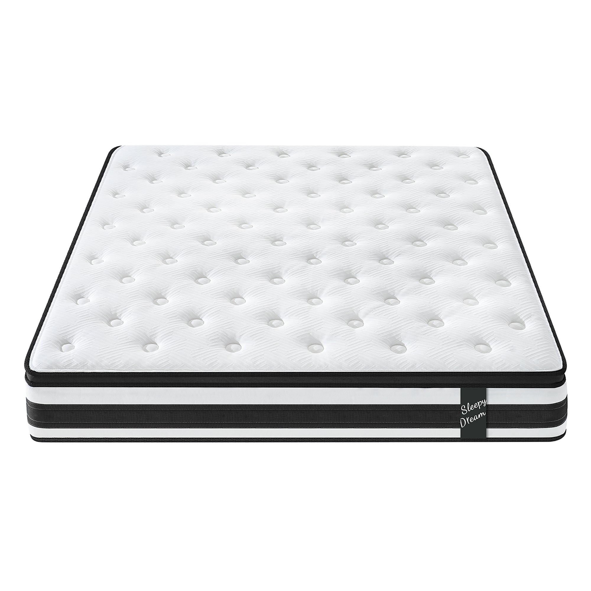 12 Inch QUEEN Size Hybrid Mattress Individual ocket Spring Soft Memory Foam Breathable Knitted Fabric Cover Mattress for Bedroom Oeko-Tex 100 Certified