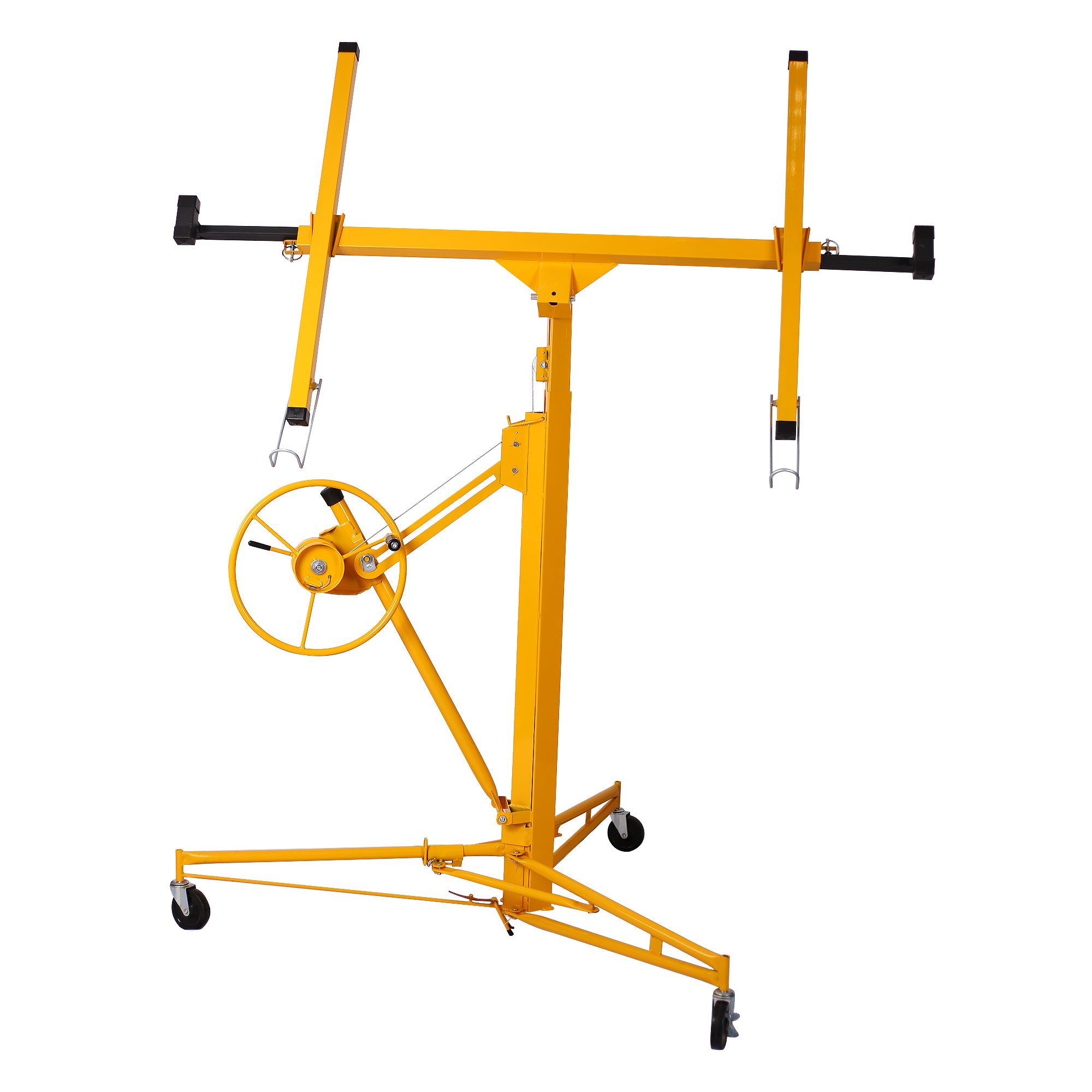 Yellow Drywall Panel Hoist Lift for 16ft Panels with Sturdy Steel Construction