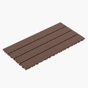 DIY Interlocking Decking Floor Tiles, Dark Gray, Polypropylene, 24 Pieces, Easy Installation
