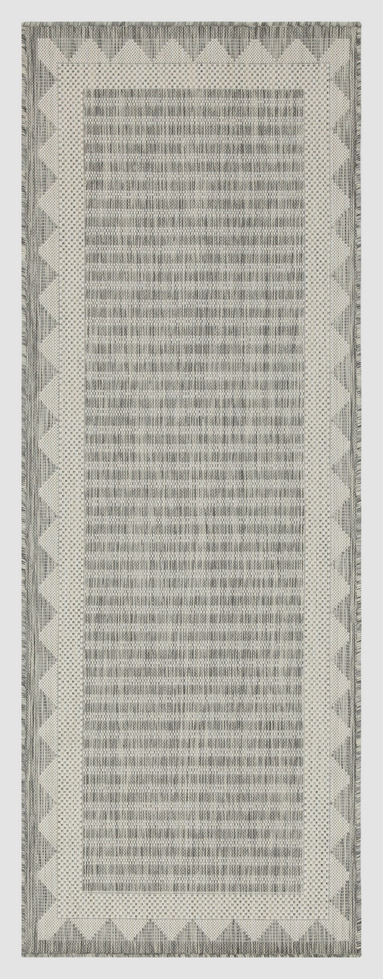 Sunshine GC_HAR2015 Silver 2 ft. 7 in. x 7 ft. 3 in. Indoor/Outdoor Area Rug