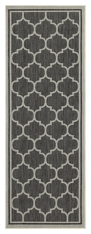 Sunshine GC_HAR2005 Anthracite 2 ft. 7 in. x 7 ft. 3 in. Indoor/Outdoor Area Rug