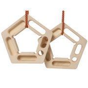 2PACK Climbing Hangboard Rock Climbing Training,Rock Climbing Fingerboard, Wooden Climbing Board Trainer for Strengthen Fingers and Grip