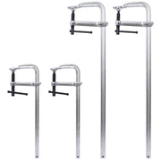 Bar Clamps Set, Drop Forged Steel Bar Clamps, Steel F Clamps for Welding, Woodworking, Metal working, DIY and Crafts, 2 pcs 12 inch x 3inch+ 2pcs 24inchx4-3/4' ,4pcs pack