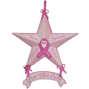 'Breast Cancer Awareness Star Ornaments 6-pack' by Trendy Decor 4U, Ready to Hang