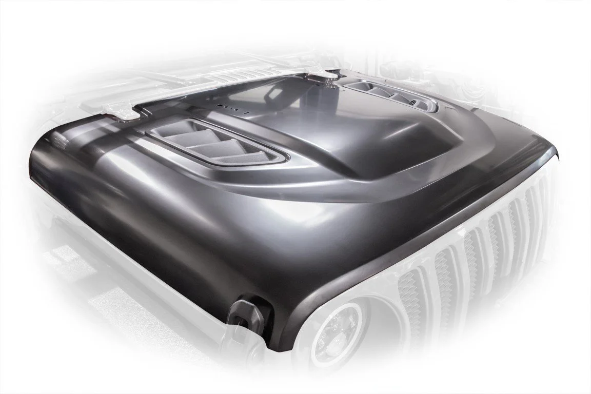 10th Anniversary Engine Hood For Jeep Wrangler JL 2018+ and Jeep Gladiator JT 2018+ ( not fit for JL 392 and JT Mojave )